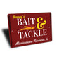Custom Bait And Tackle City State Sign