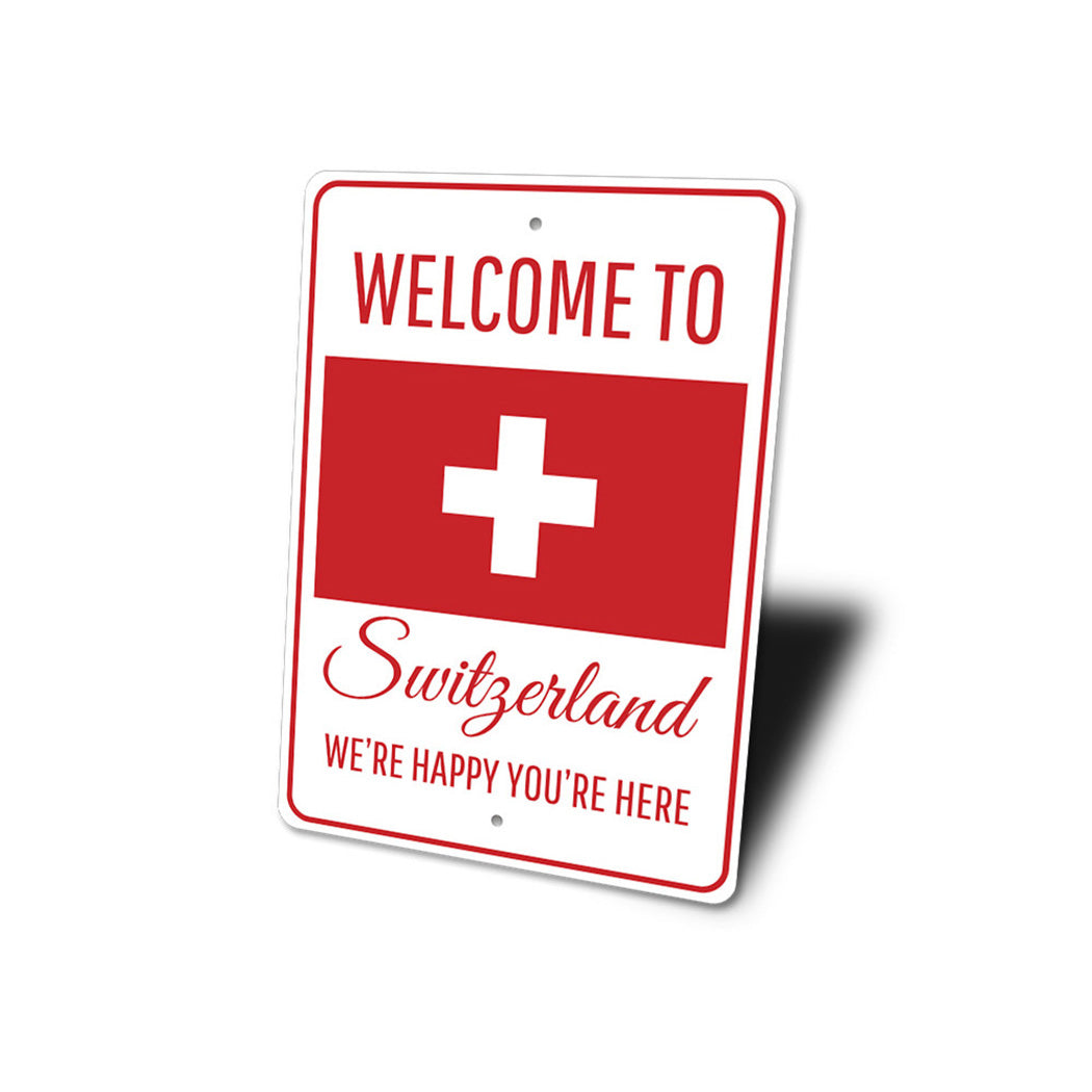 Switzerland Welcome Sign