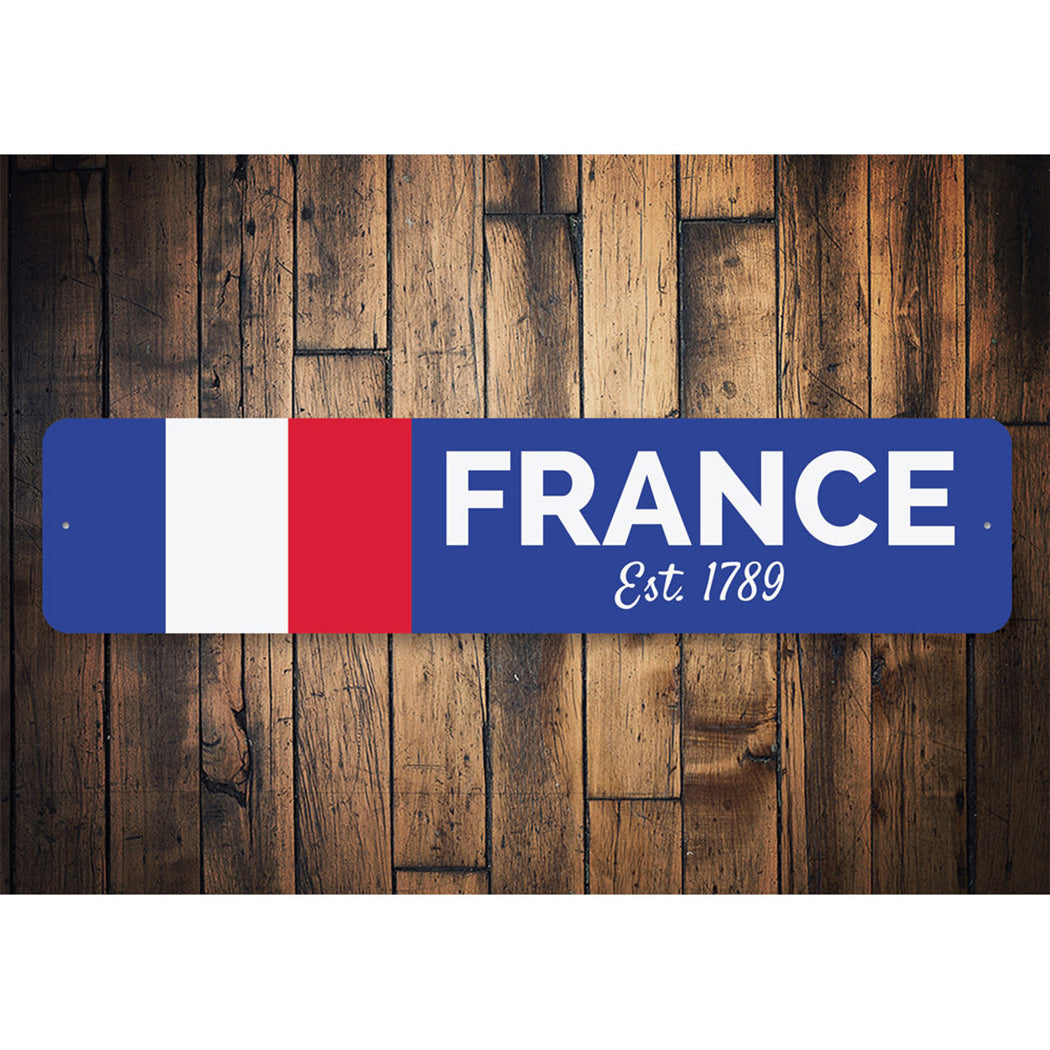 French Flag Sign