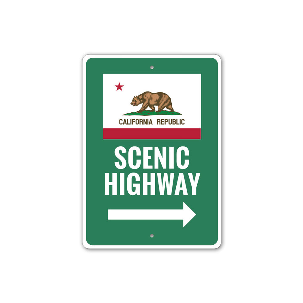 Scenic California Highway Sign