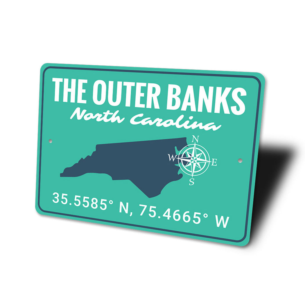 Outer Banks Coordinates Sign