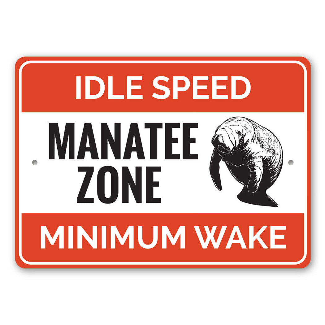 Manatee Zone Sign