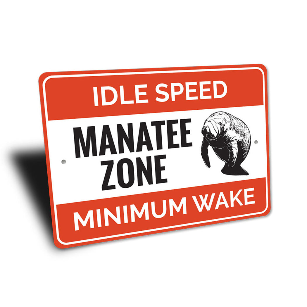 Manatee Zone Sign