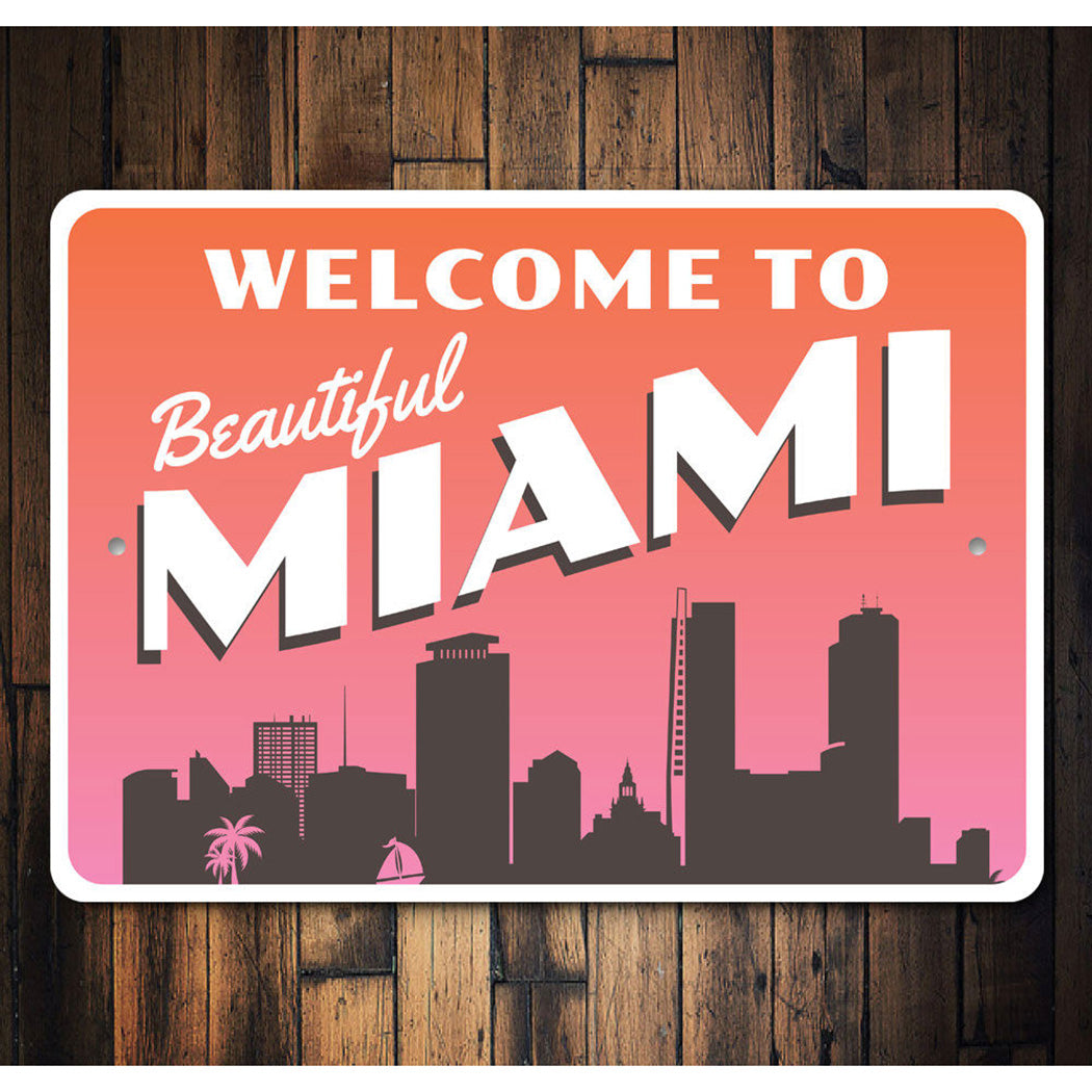 Beautiful Miami Sign