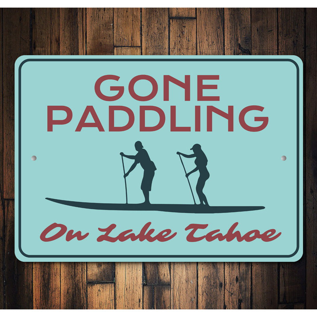 Gone Paddling Sign