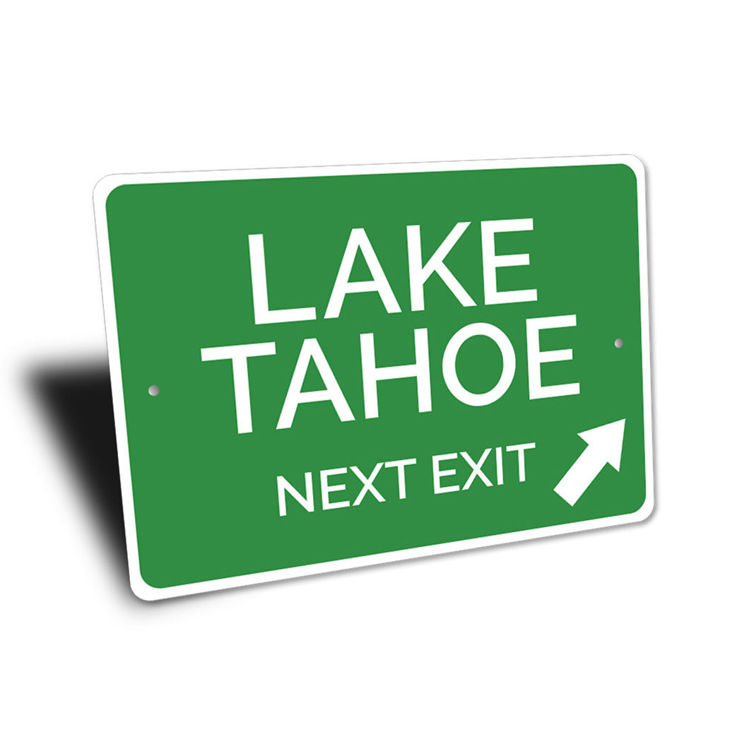 Lake Tahoe Exit Sign