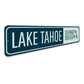 Lake Tahoe Latitude Longitude Sign