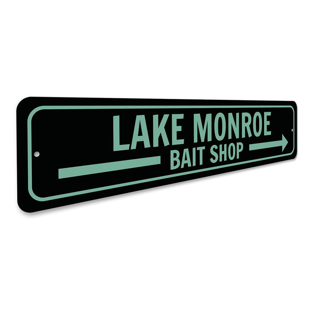 Lake Bait Shop Arrow sign