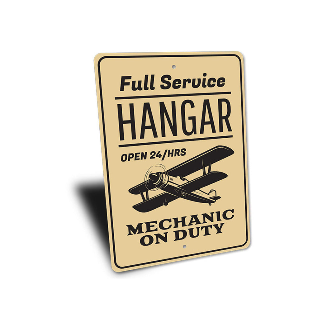 Full Service Hangar Mechanic Sign