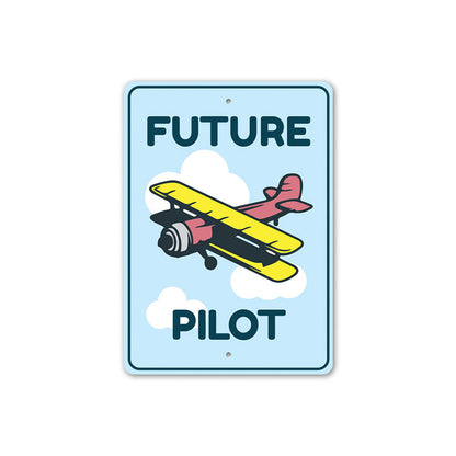 Future Pilot Kid's Room Sign