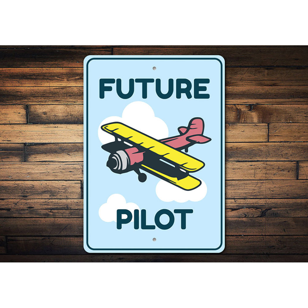 Future Pilot Kid's Room Sign