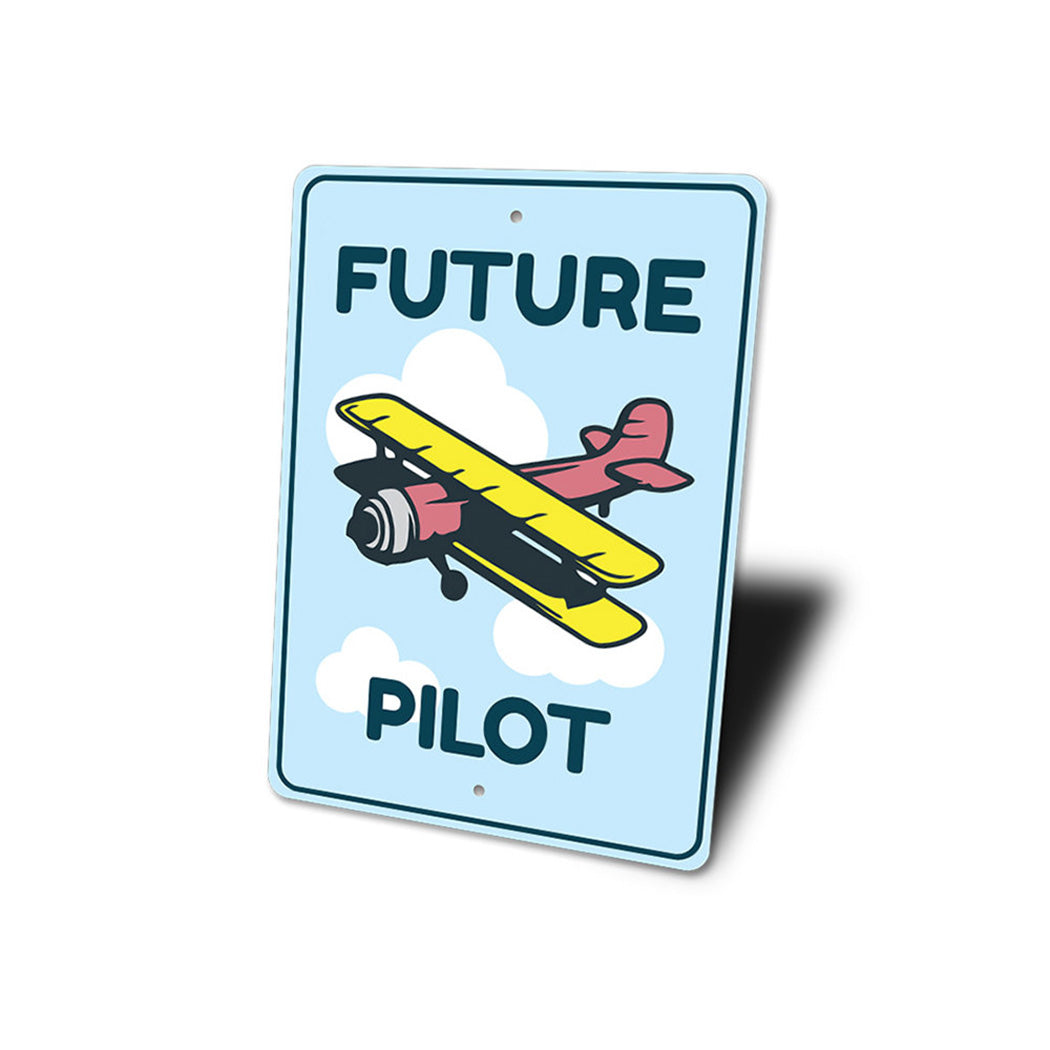 Future Pilot Kid's Room Sign