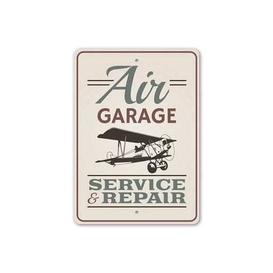 Air Garage Service & Repair Metal Sign