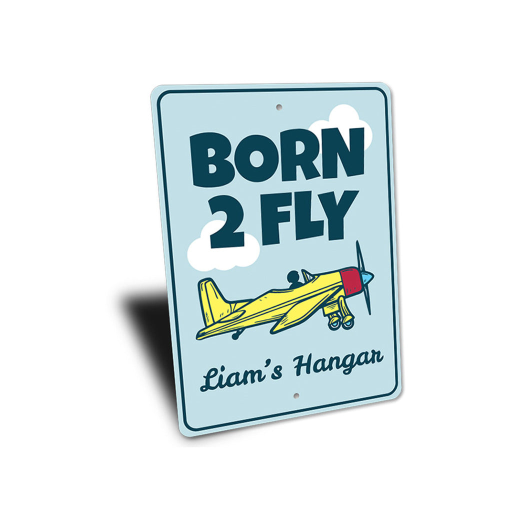 Born 2 Fly Kid's Room Sign