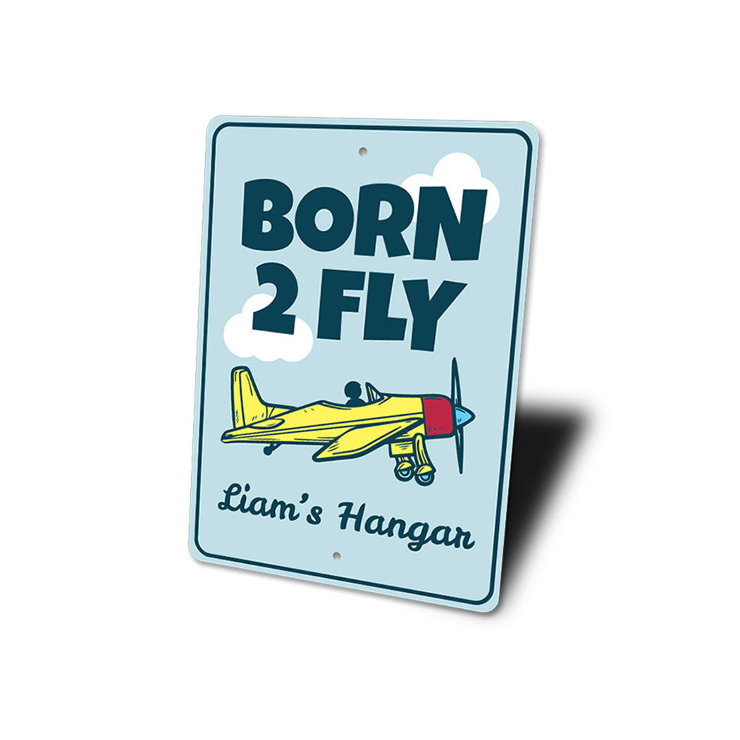 Born 2 Fly Kid's Room Sign