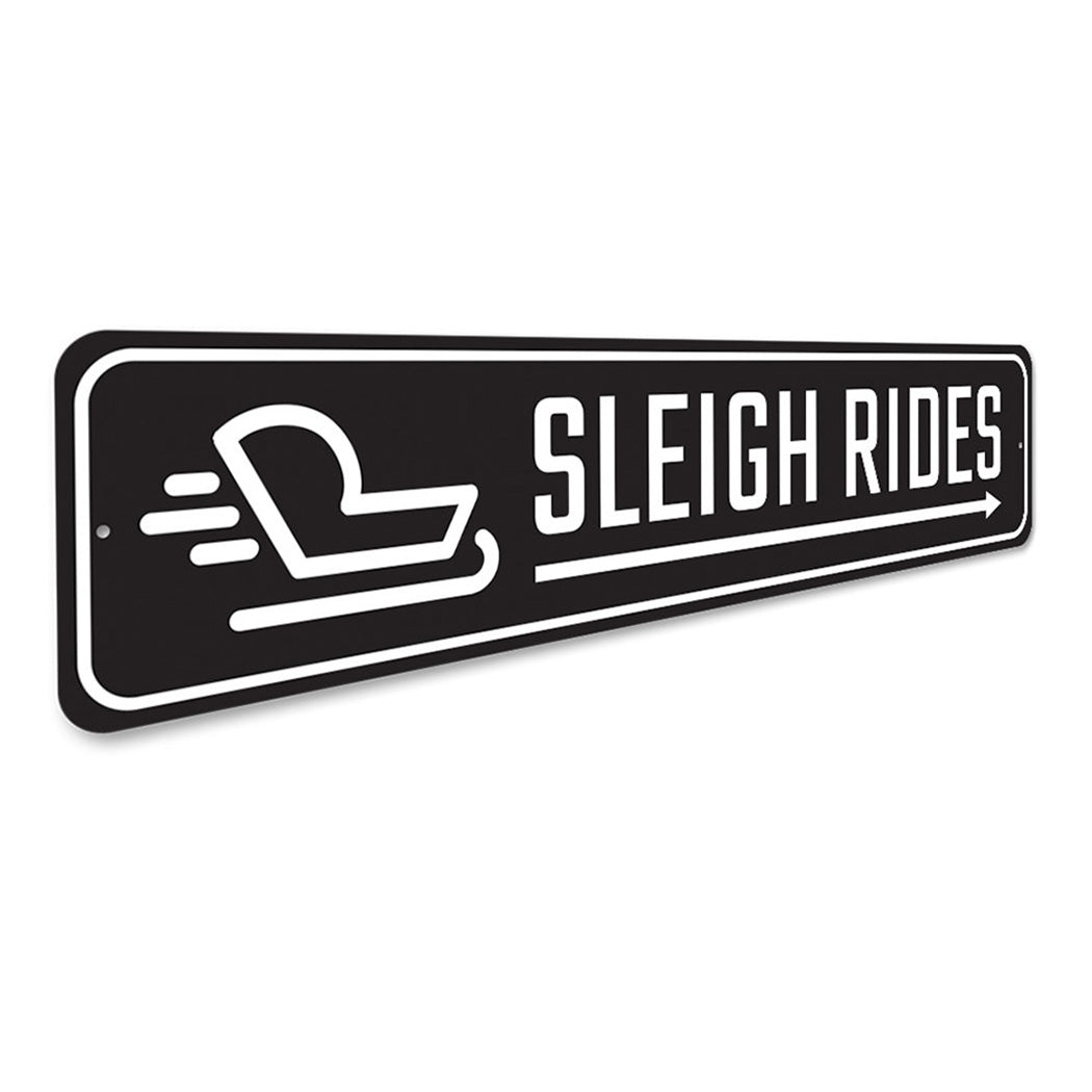 Sleigh Rides This Way Season Sign