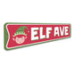 Elf Avenue Holiday Sign