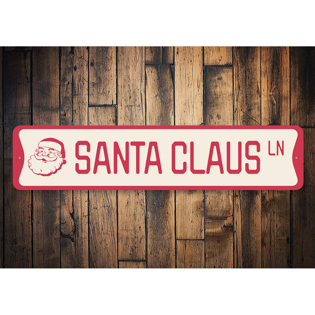 Santa Claus Lane Holiday Sign