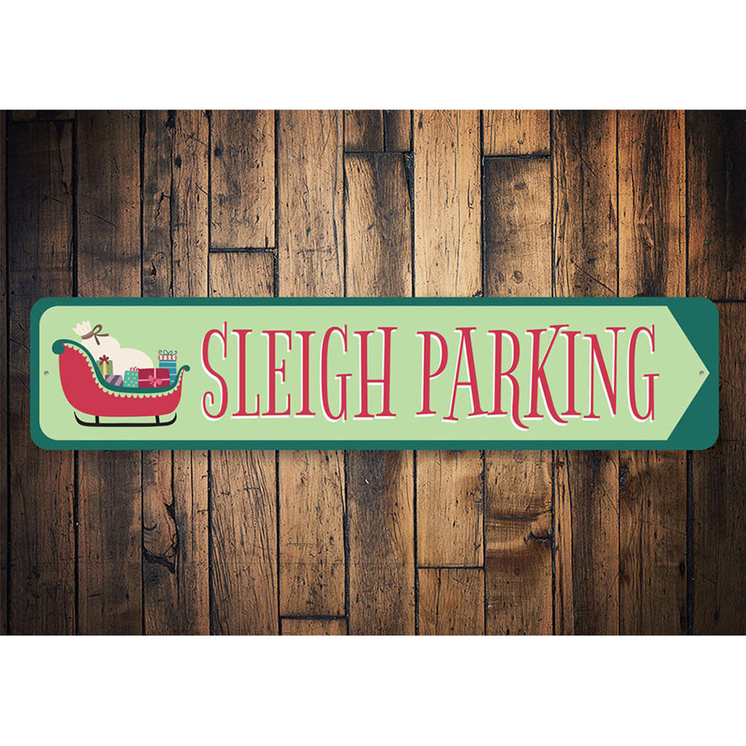 Sleigh Parking Christmas Sign