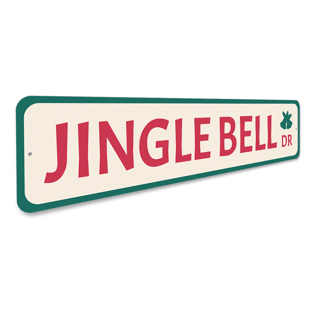 Jingle Bell Drive Holiday Sign