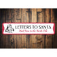Letters to Santa Holiday Sign