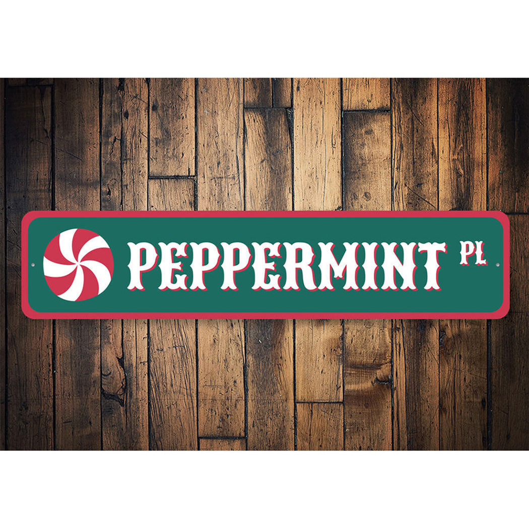 Peppermint Place Christmas Sign