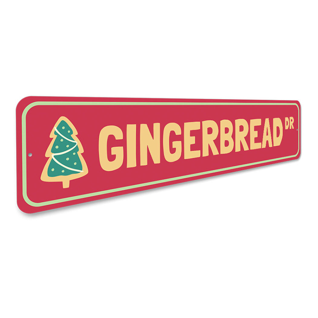 Gingerbread Drive Holiday Sign