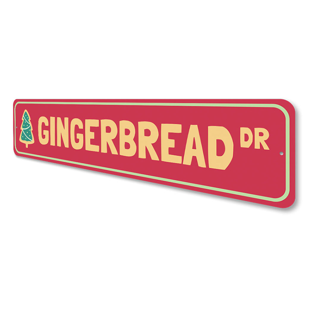 Gingerbread Drive Holiday Sign