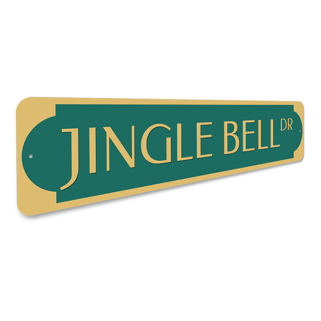 Jingle Bell Drive Christmas Sign