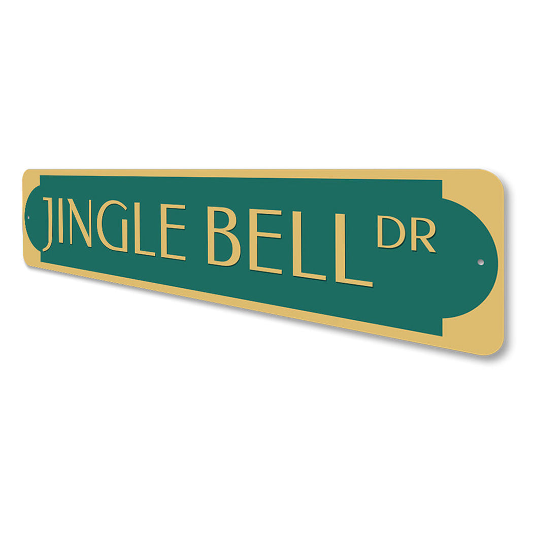 Jingle Bell Drive Christmas Sign