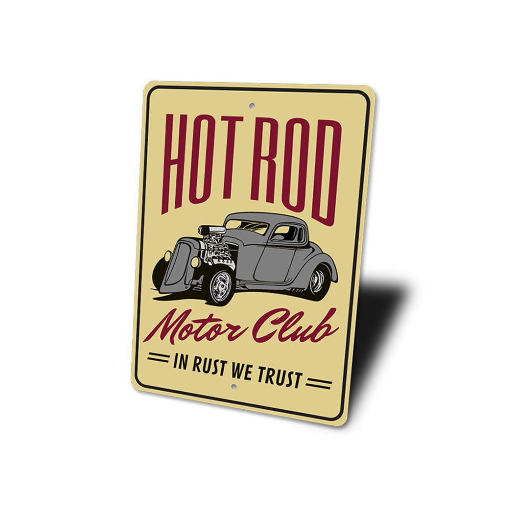 Hot Rod Motor Club - In Rust We Trust Garage Sign