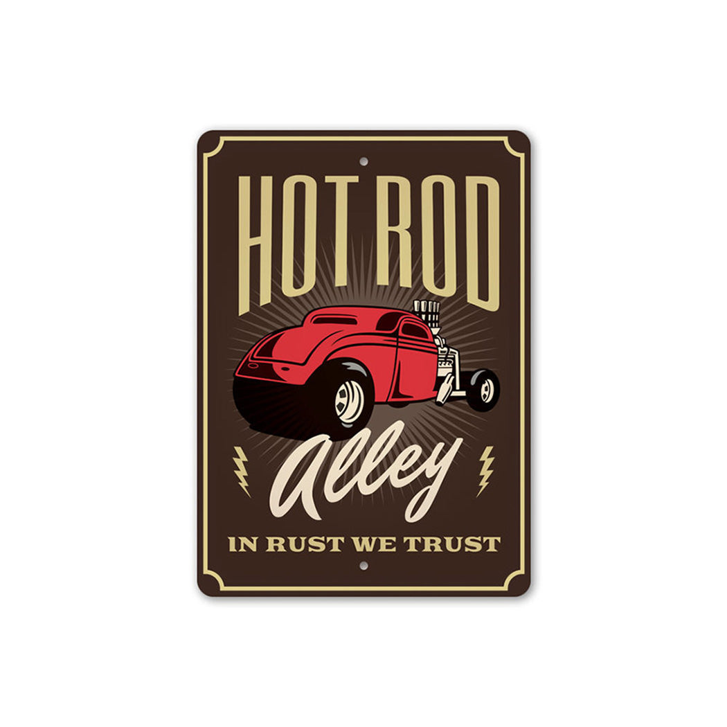 Hot Rod Alley - In Rust We Trust Garage Sign