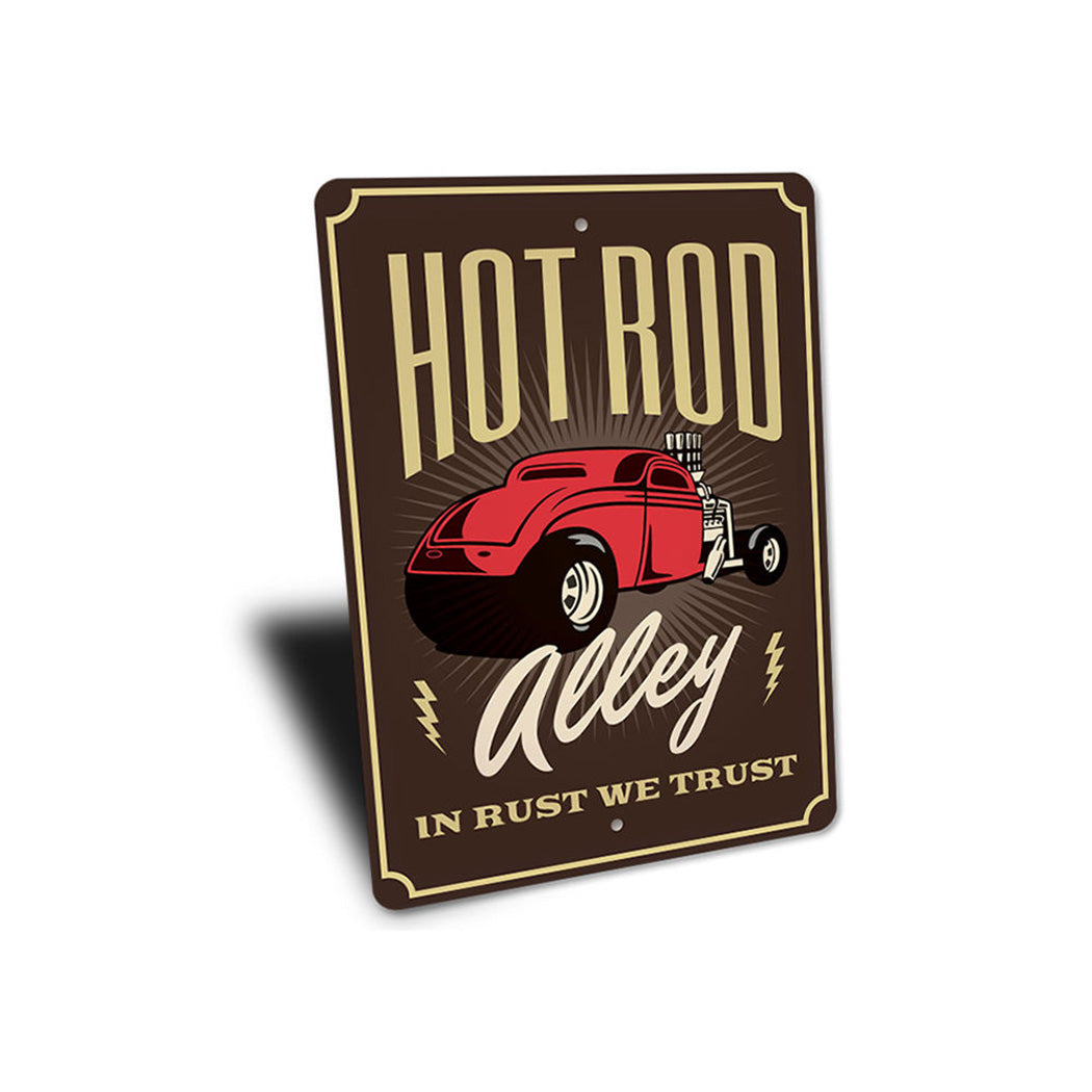 Hot Rod Alley - In Rust We Trust Garage Sign