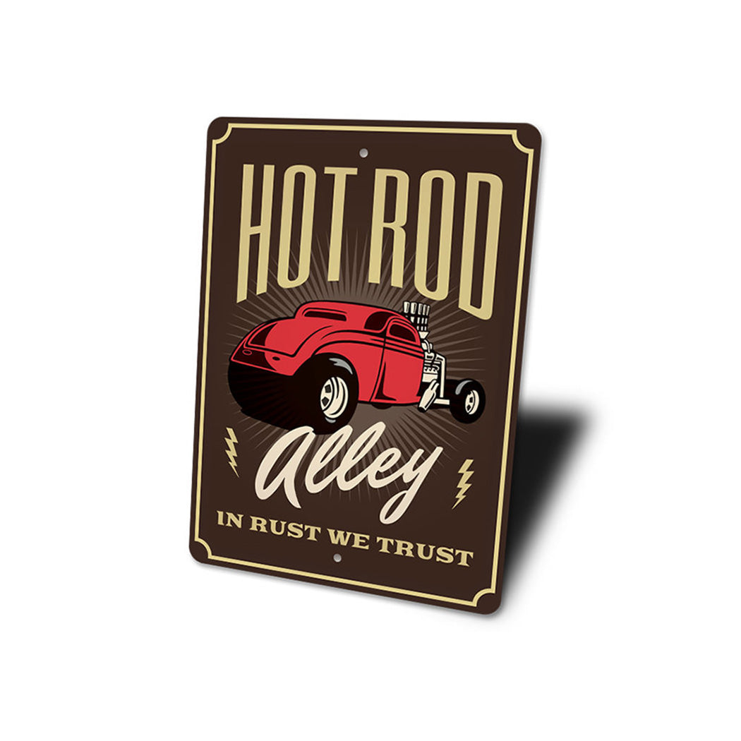 Hot Rod Alley - In Rust We Trust Garage Sign