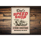 Mechanic on Duty Speed Shop Sign