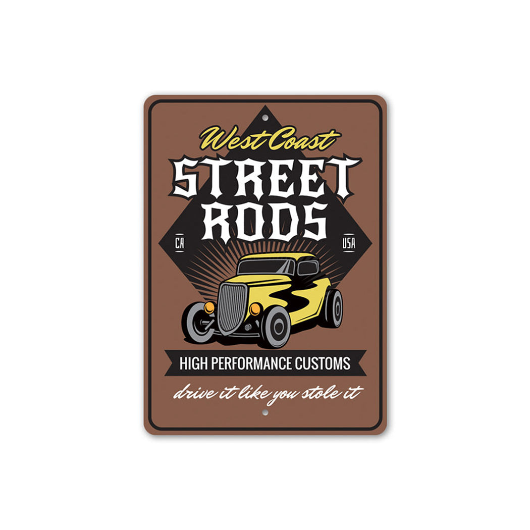 Street Rods High Performance Customs Shop Sign