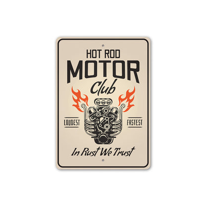 Hot Rod Motor Club Garage Sign