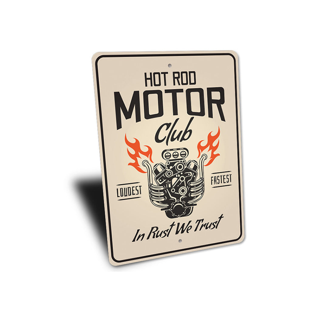 Hot Rod Motor Club Garage Sign