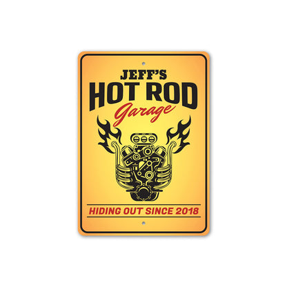 Hot Rod Garage Established Date Sign