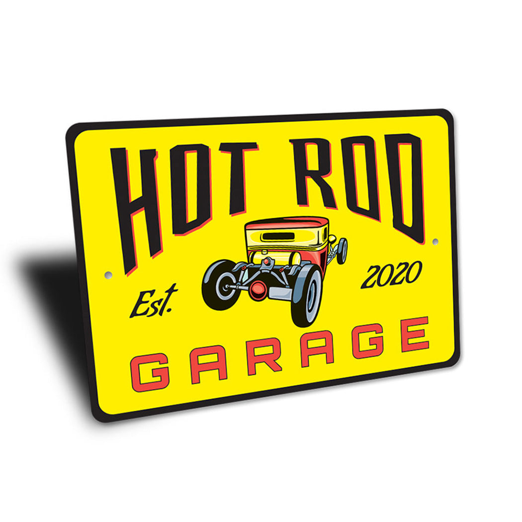 Hot Rod Garage Established Year Sign