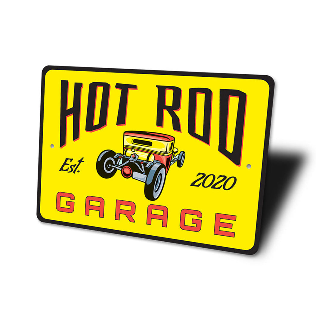 Hot Rod Garage Established Year Sign