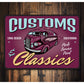 Customs and Classics Shop Sign