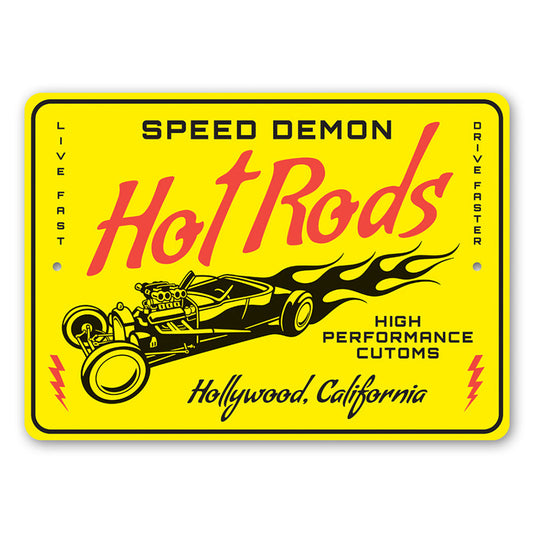 Speed Demon Hot Rods High Performance Customs Sign