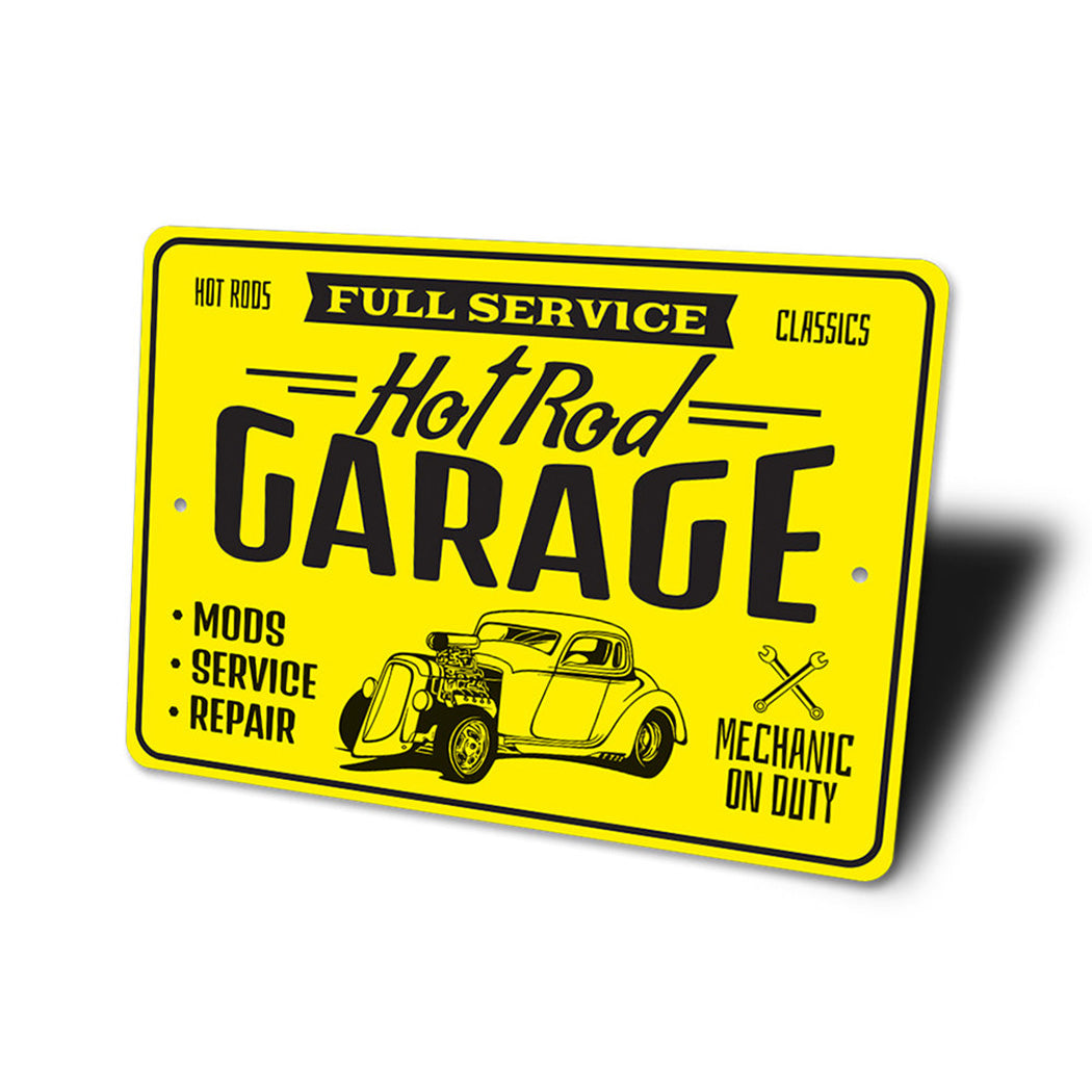 Full Service Hot Rods Classic Garage Mechanic Sign