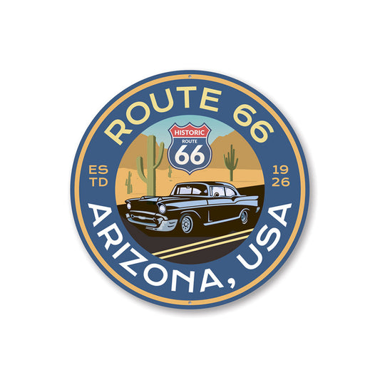 Arizona Historic Route 66 Novelty Sign Aluminum Sign