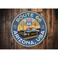 Arizona Historic Route 66 Novelty Sign Aluminum Sign