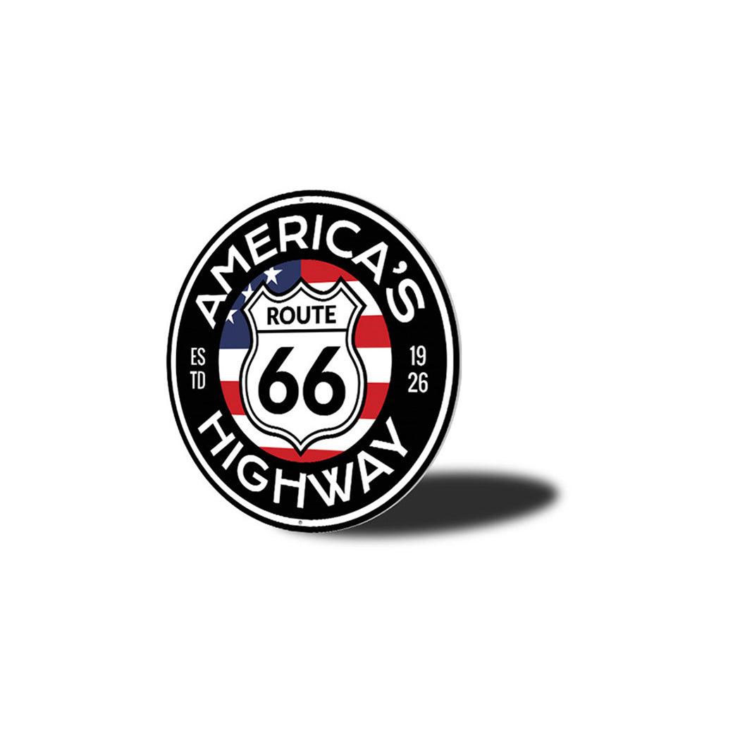 America's Highway Est 1926 Route 66 Metal Sign