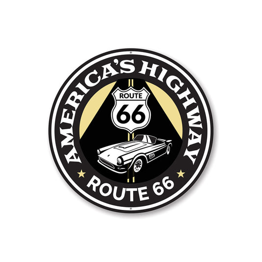 America's Highway Route 66 Road Sign Aluminum Sign