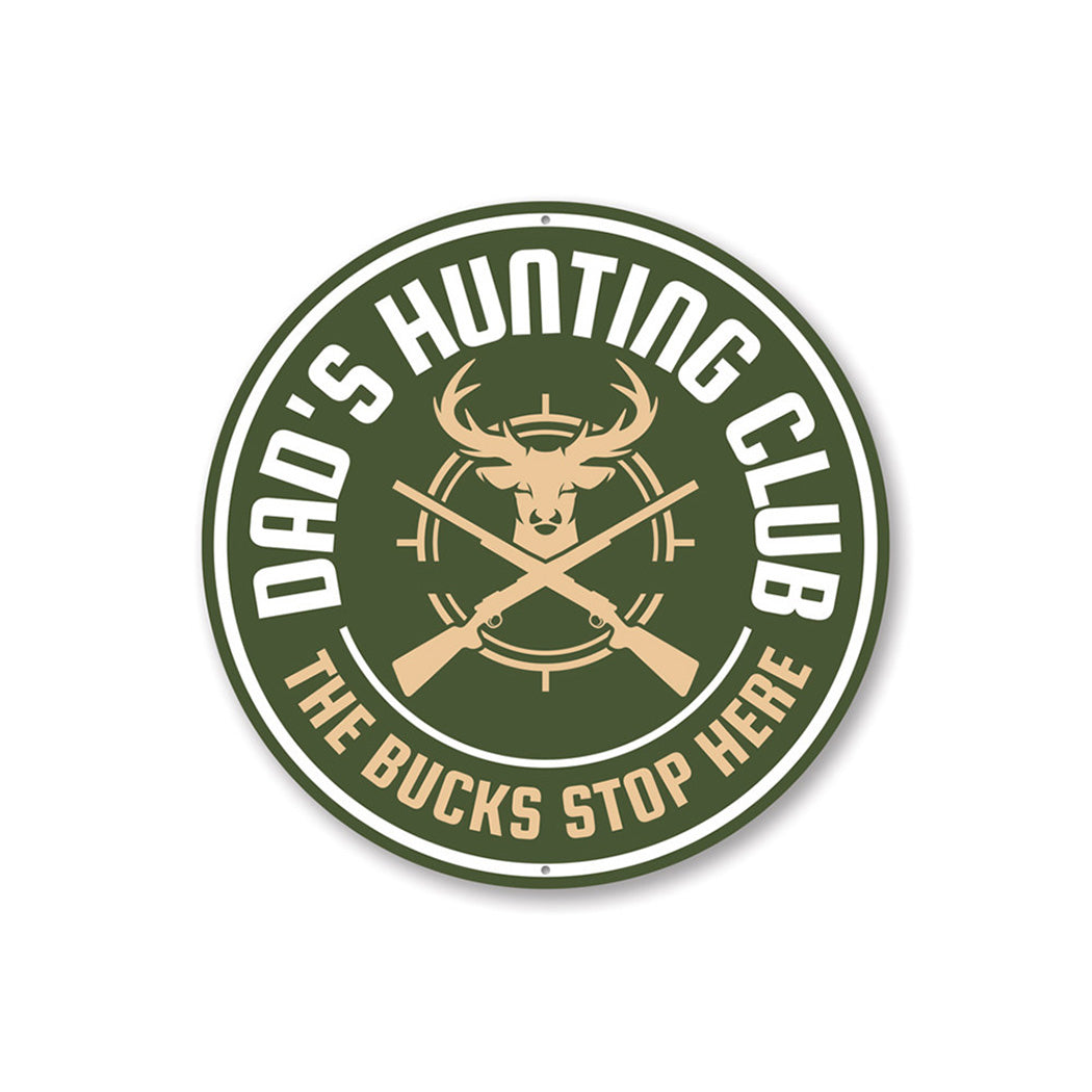 Hunting Club Cabin Sign, Hunter Gift Sign Aluminum Sign
