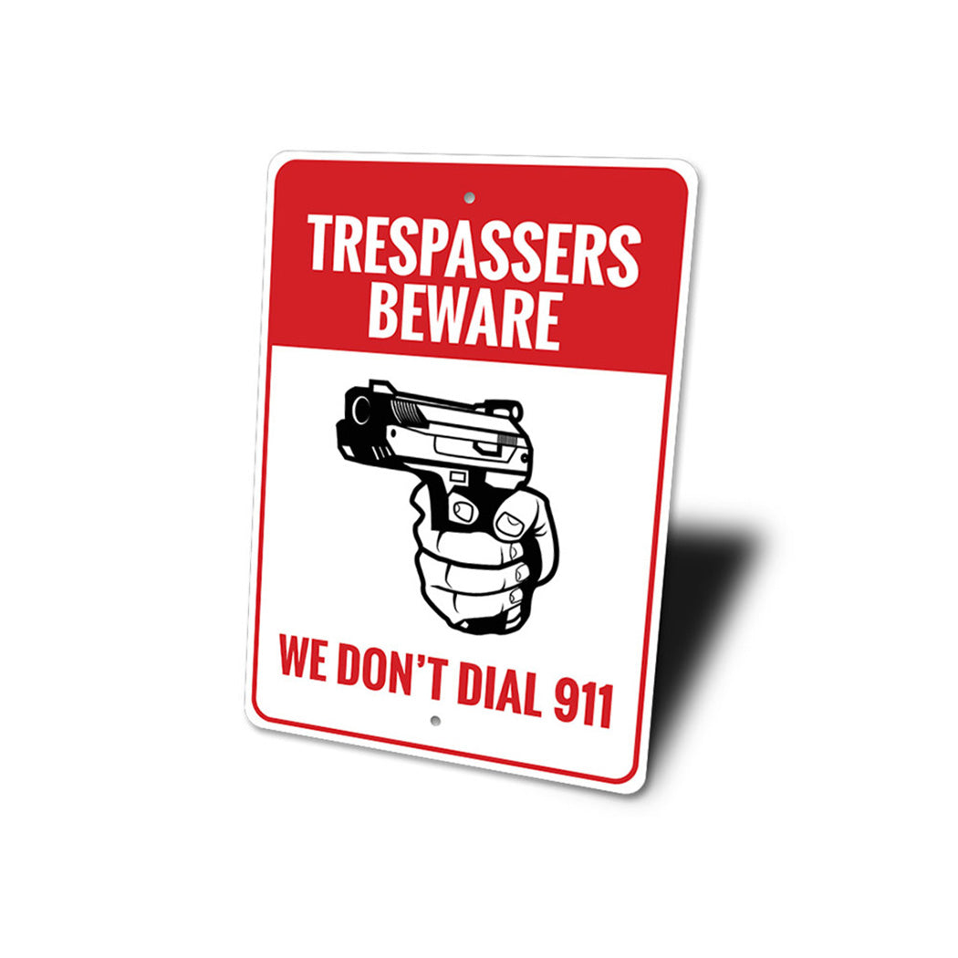 2nd Amendment Trespassers Beware Sign